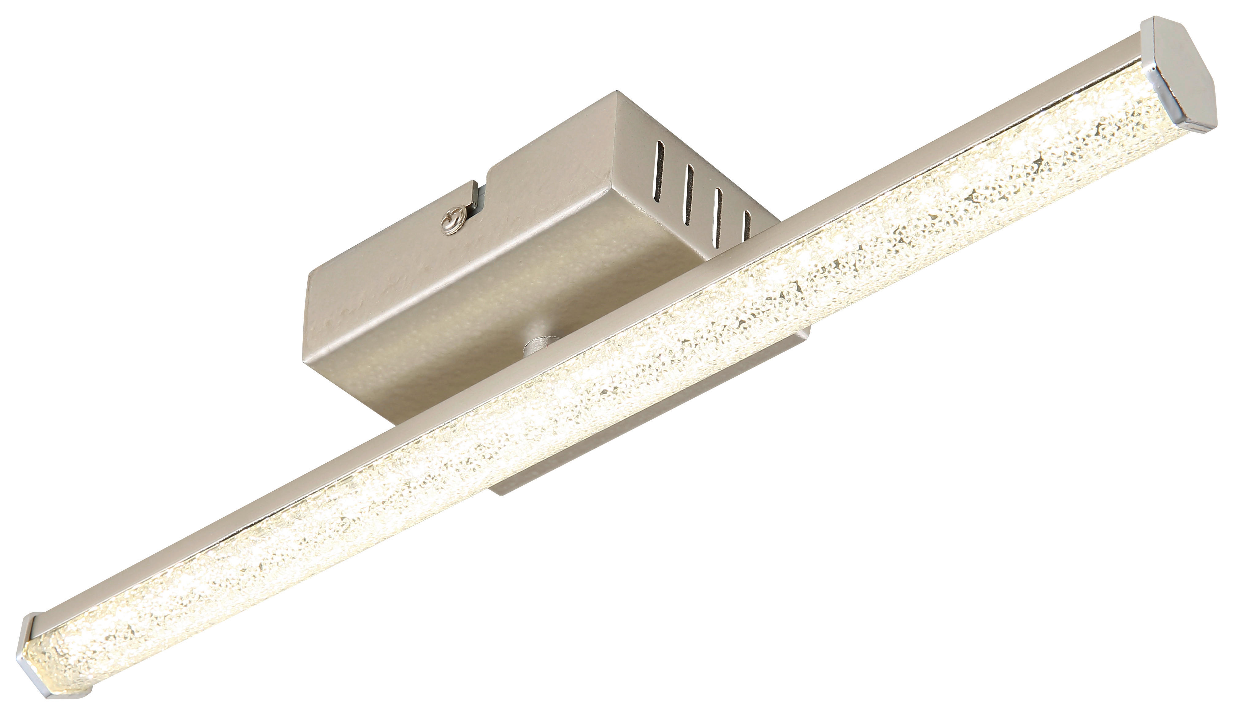 GLOBO LED-Deckenleuchte KIRINA 67346-6 nickel Chrom Kunststoff B/H/L: ca. 7x5,6x34,2 cm 1 Brennstellen KIRINA - nickel (34,20/7,00/5,60cm) - GLOBO