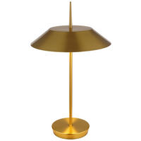 GLOBO Tischleuchte BRENLOR 21032M champagner messing Metall Textil H/D: ca. 52x30 cm E27 2 Brennstellen BRENLOR - messing/champagner (30,00/52,00cm) - GLOBO