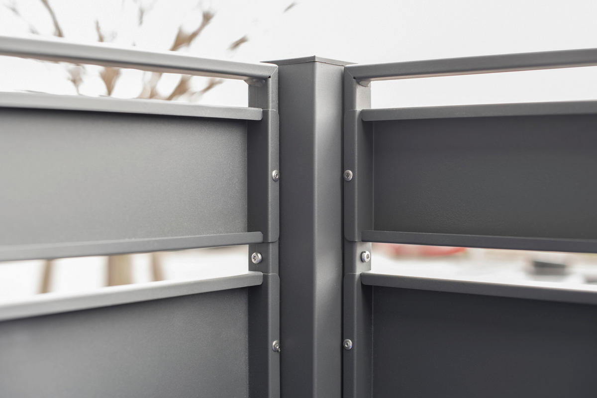 Westmann MülltonnenverkleidungBox Planum Box Planum - anthrazit (90,00/330,00/120,00cm) - Westmann