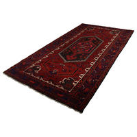 PersaTepp Teppich Khamseh rot B/H/L: ca. 144x1x255 cm Khamseh - blau/rot (255,00/144,00/1,00cm) - PersaTepp