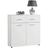 Schuhkommode Atlanta weiß weiß Hochglanz B/H/T: ca. 90x91x35 cm Atlanta - weiß (90,00/91,00/35,00cm)