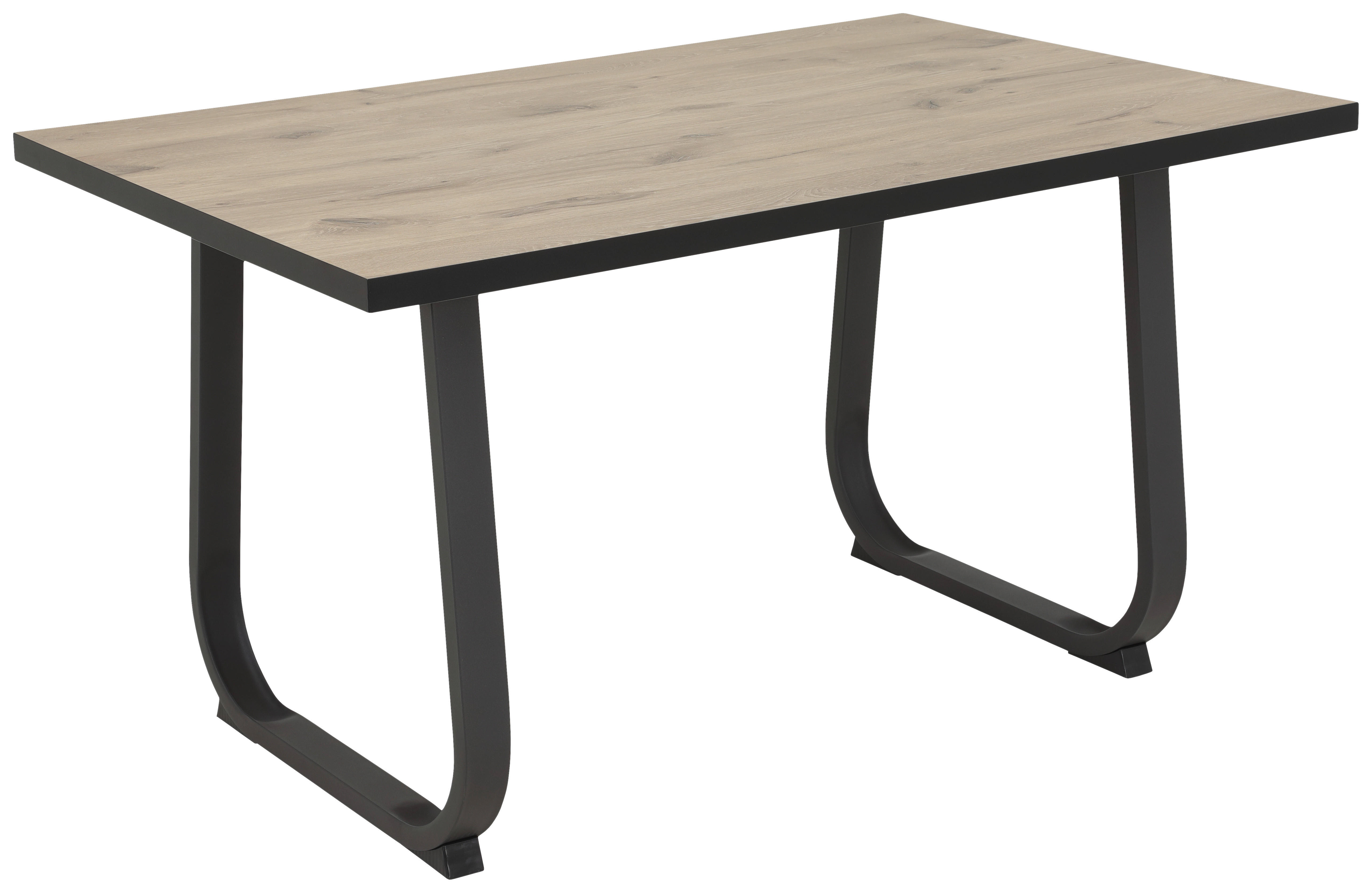 Esstisch Luise schwarz B/H/T: ca. 140x76x90 cm Luise - schwarz (140,00/76,00/90,00cm) - Hela