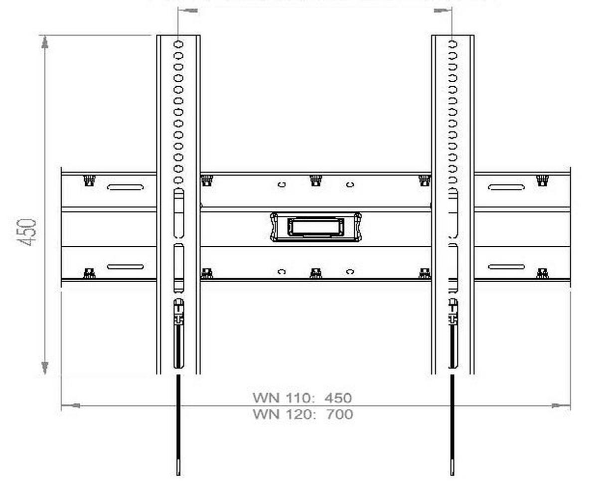 VCM TV-Wandhalterung TV-Wandhalterung_WN110_22-37" VCM - (45,00/45,00/6,10cm) - VCM