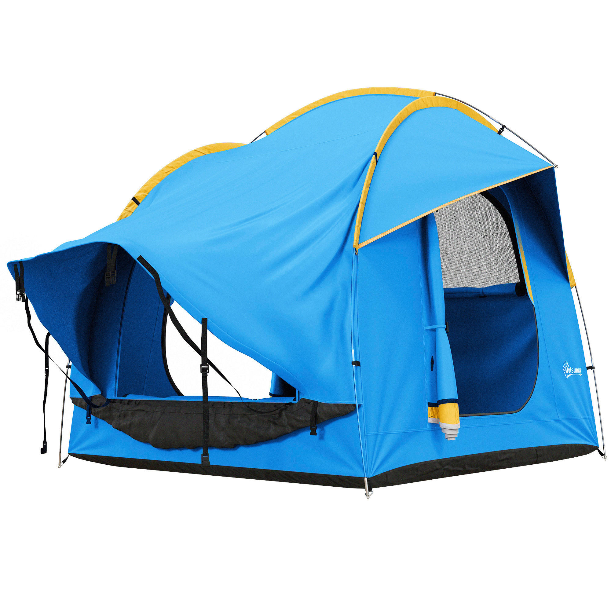 Outsunny Heckzelt B/H/L: ca. 210x210x239 cm Heckzelt - blau (239,00/210,00/210,00cm) - Outsunny