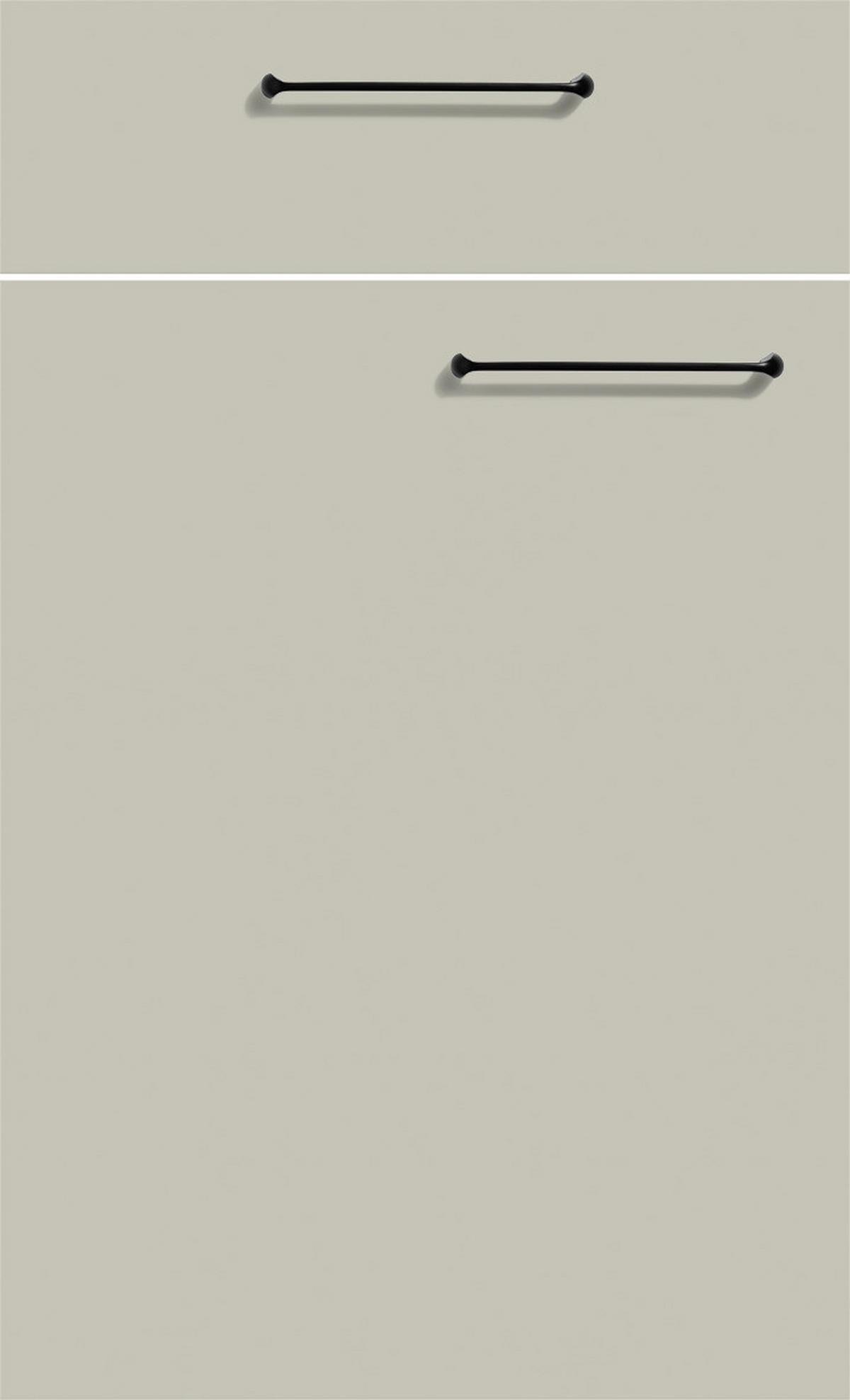 Express Küchenblock Clean hellgrau Lacklaminat supermatt B/H/T: ca. 280x225x60 cm Clean - hellgrau/Eiche (280,00/225,00/60,00cm) - Express