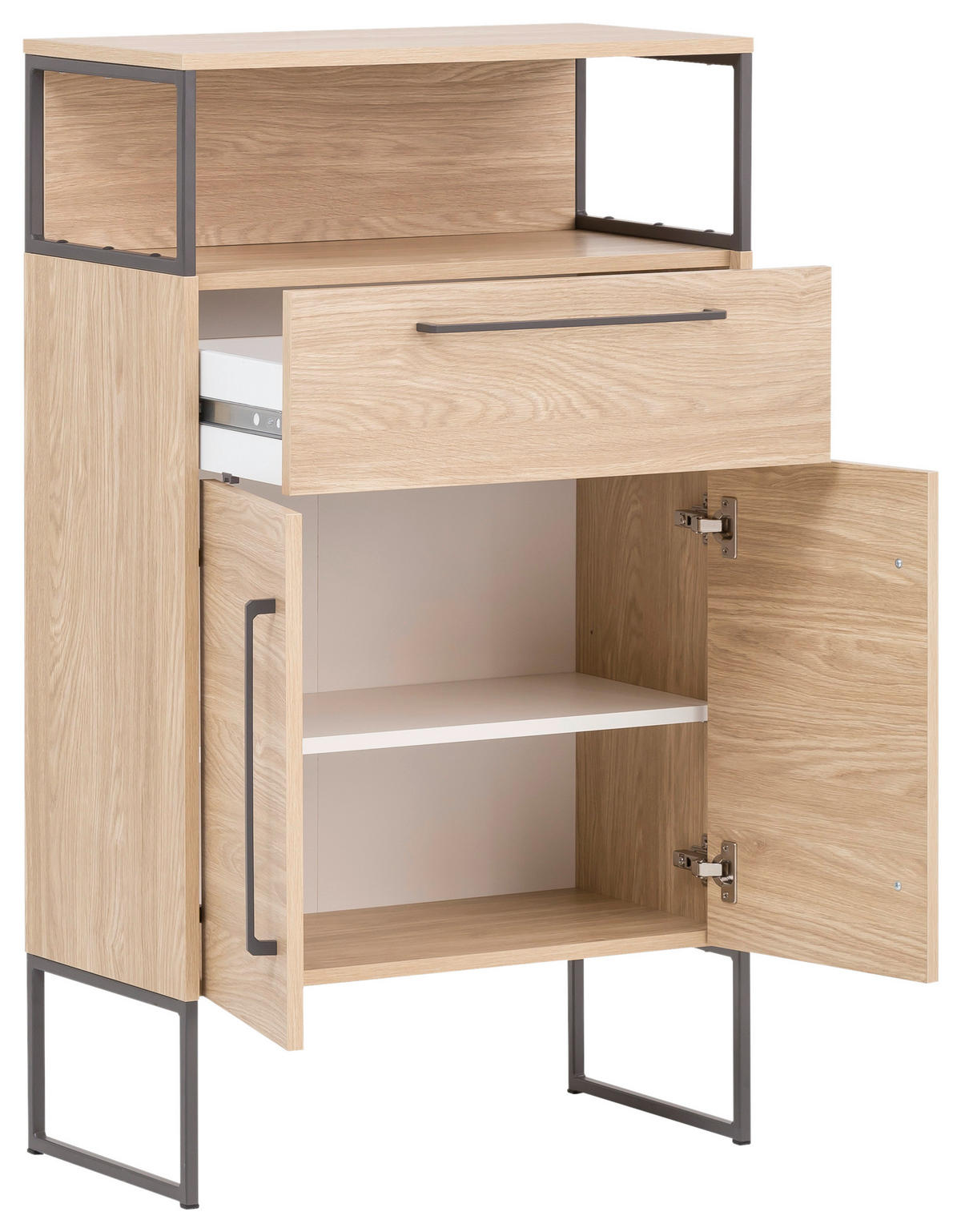 Midischrank Limone Eiche hell Nachbildung B/H/T: ca. 65,2x112,5x33,1 cm Limone - Eiche (65,20/112,50/33,10cm) - Möbelpartner