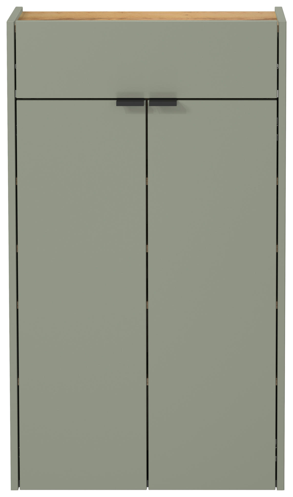 Garderobe 7938-629 B/H/T: ca. 86x200x22 cm 7938-629 - Eiche/grün (86,00/200,00/22,00cm) - Germania