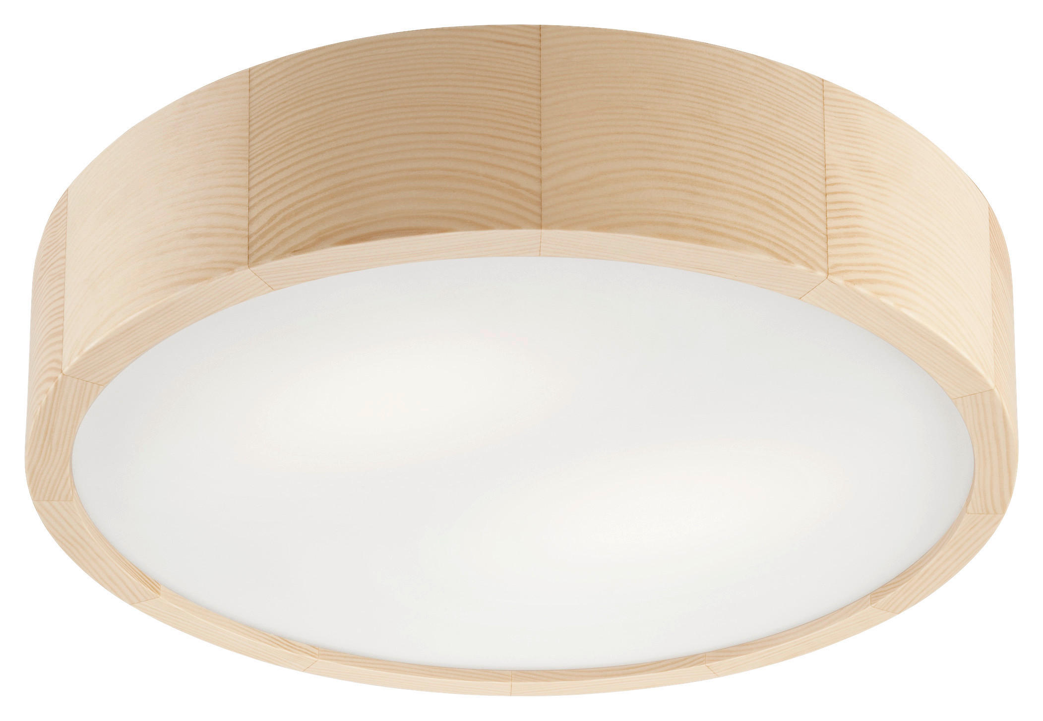 Lamkur Deckenleuchte EVELINE 38032 kiefer Holz Glas H/L: ca. 8x37 cm E27 2 Brennstellen Eveline - kiefer (37,00cm) - Lamkur