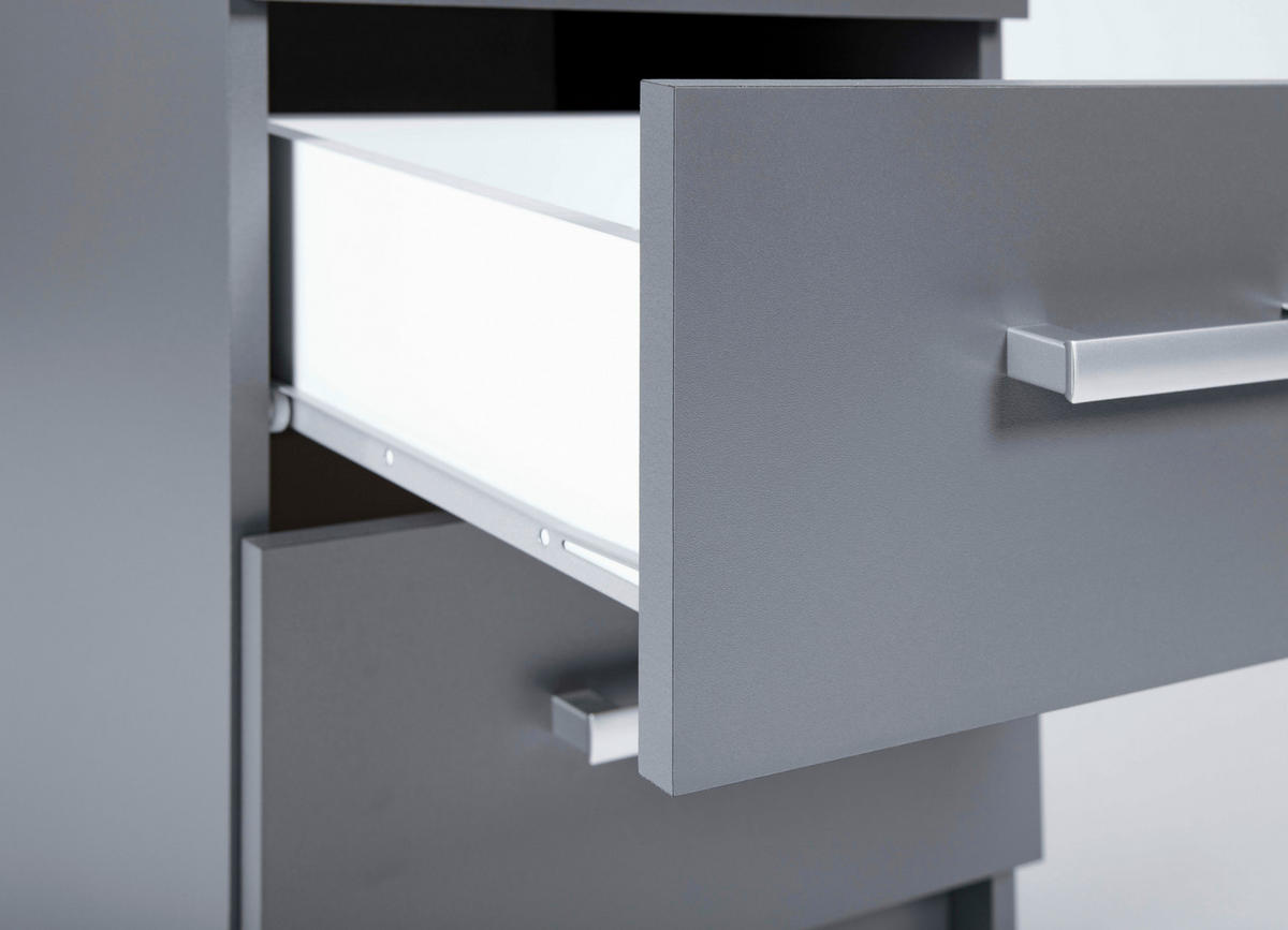 Kommode Elenzio Grafitgrau Optik B/H/T: ca. 41,2x71x40 cm Elenzio - (41,20/71,00/40,00cm) - Inter Link
