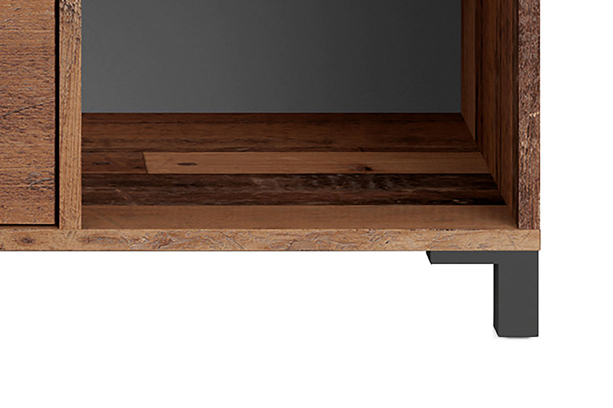 Sideboard JACKSON Eiche Old Wood Nachbildung anthrazit B/H/T: ca. 98x85x40 cm JACKSON - Eiche/anthrazit (98,00/85,00/40,00cm) - byLIVING