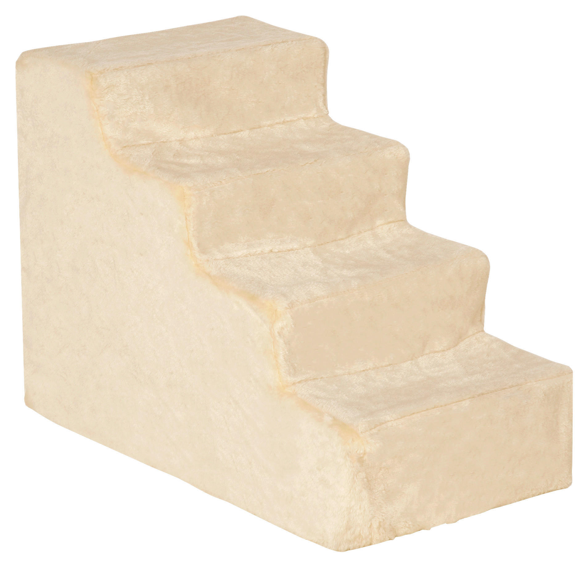 PawHut Haustiertreppe beige Edelstahl B/H/L: ca. 35x60x44 cm Haustiertreppe - beige (44,00/35,00/60,00cm) - PawHut