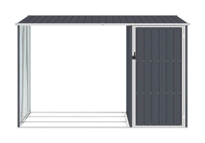 VidaXL Gartenhaus anthrazit B/H: ca. 245x159 cm Gerätehaus - anthrazit (245,00/159,00cm) - VidaXL