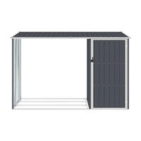 VidaXL Gartenhaus anthrazit B/H: ca. 245x159 cm Gerätehaus - anthrazit (245,00/159,00cm) - VidaXL