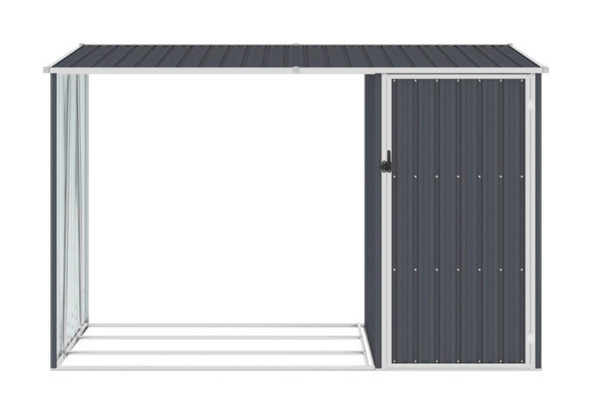 VidaXL Gartenhaus anthrazit B/H: ca. 245x159 cm Gerätehaus - anthrazit (245,00/159,00cm) - VidaXL