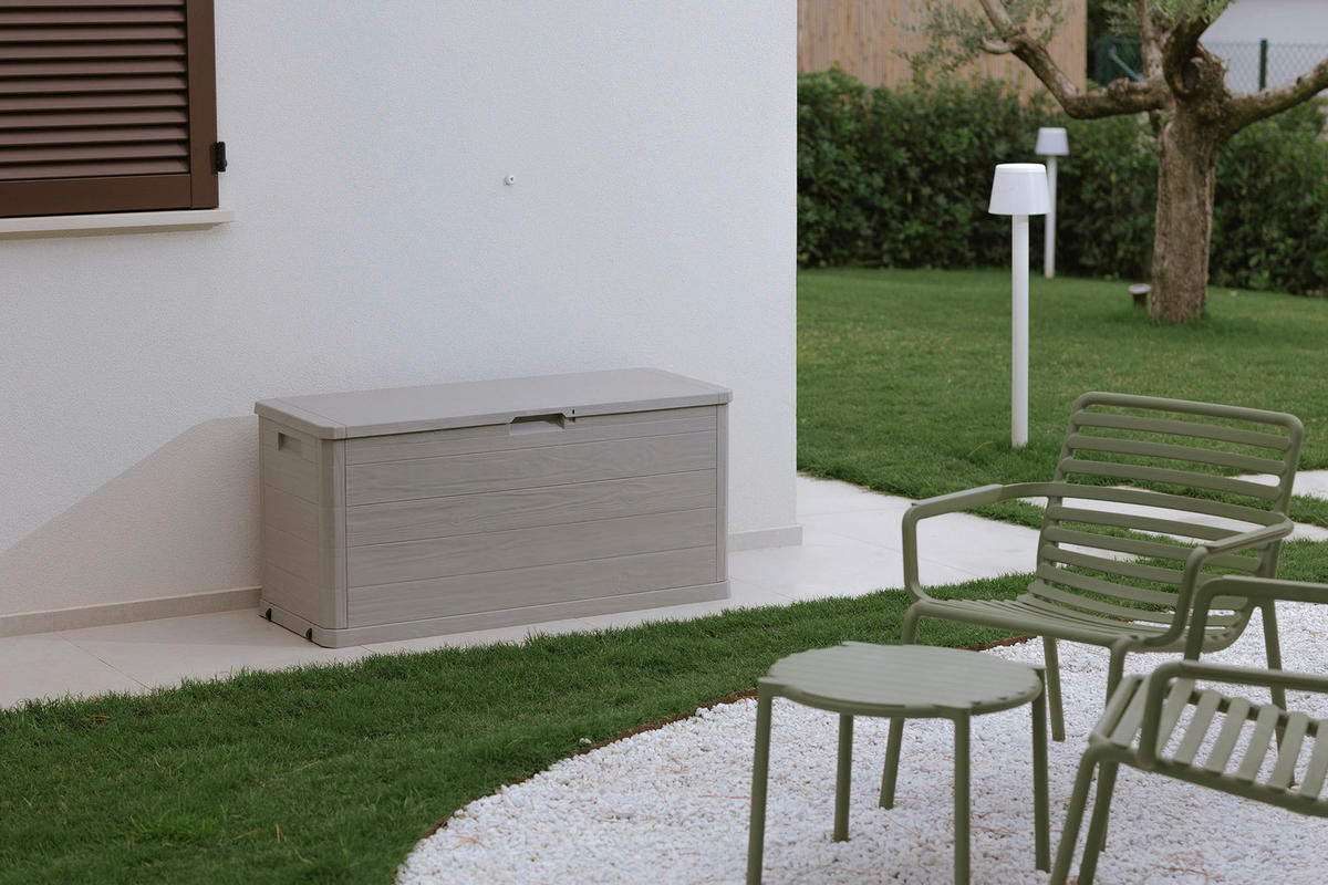Toomax Aufbewahrungsbox Woodys grau Kunststoff B/H/L: ca. 56x45x117 cm Woodys - grau (117,00/56,00/45,00cm) - Toomax