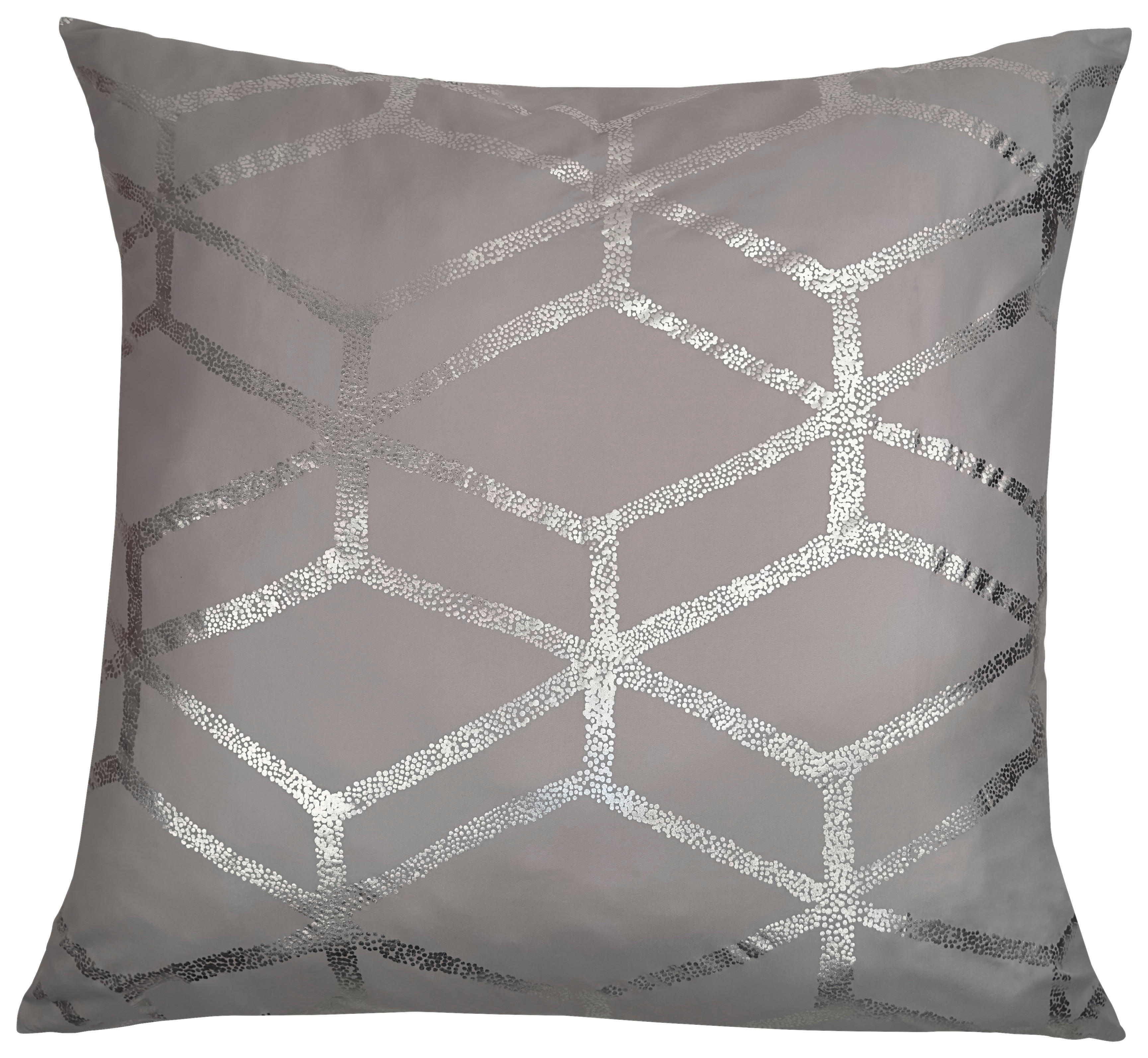 Kopfkissen Kopfkissen_Shine 80x80cm silber - silber/grau (80,00/80,00cm)