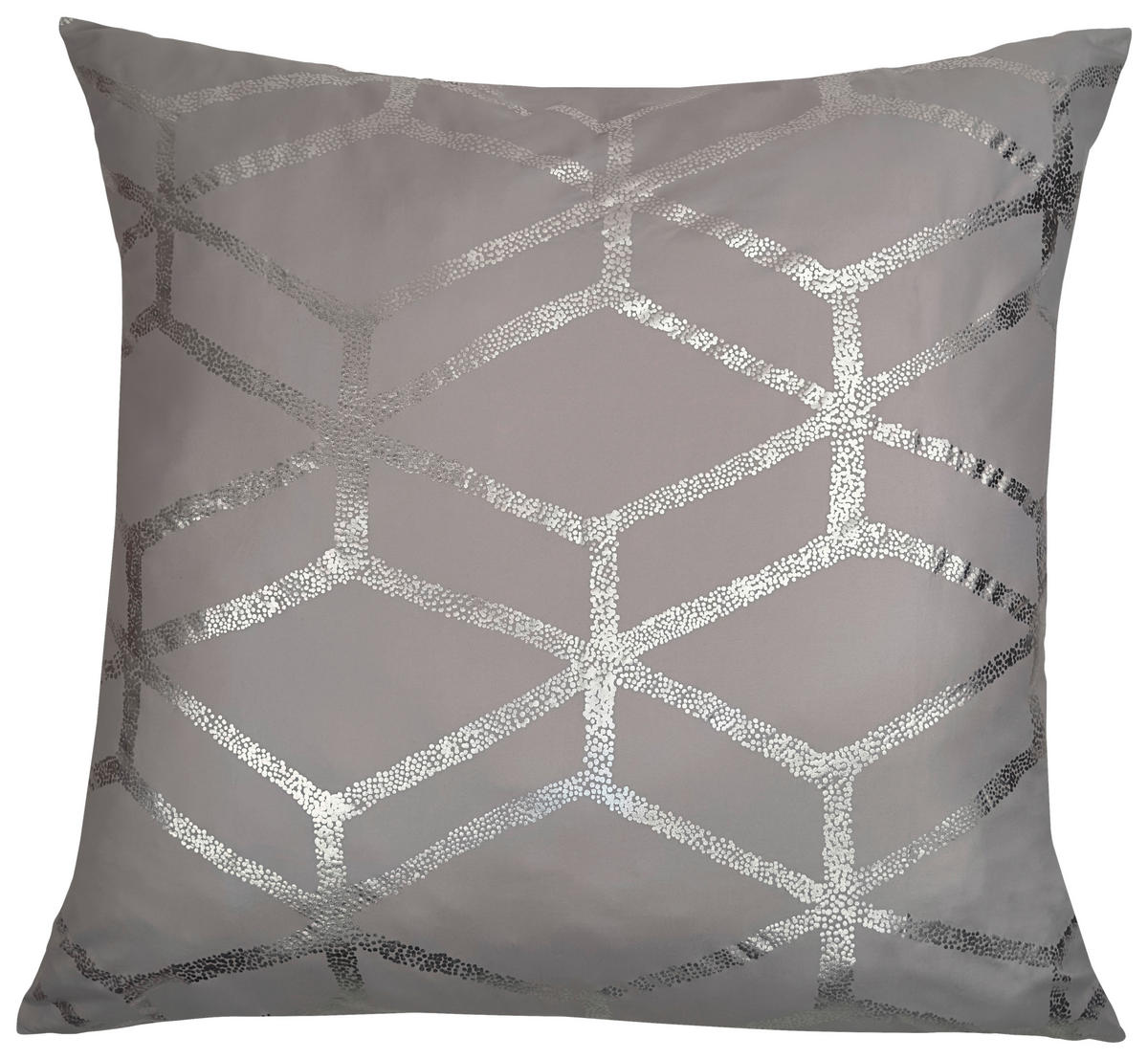 Kopfkissen Kopfkissen_Shine 80x80cm silber - silber/grau (80,00/80,00cm)