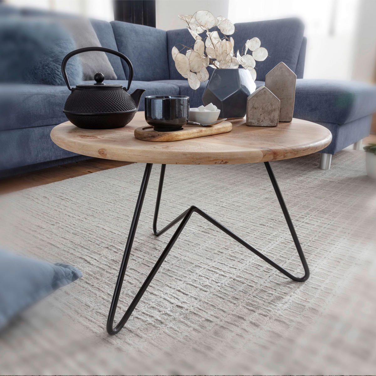 Couchtisch braun B/H/T: ca. 60x39x60 cm Couchtisch - braun (60,00/39,00/60,00cm) - Wohnling