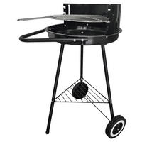 Grill Stahl Rundgrill_mit_Rädern - schwarz
