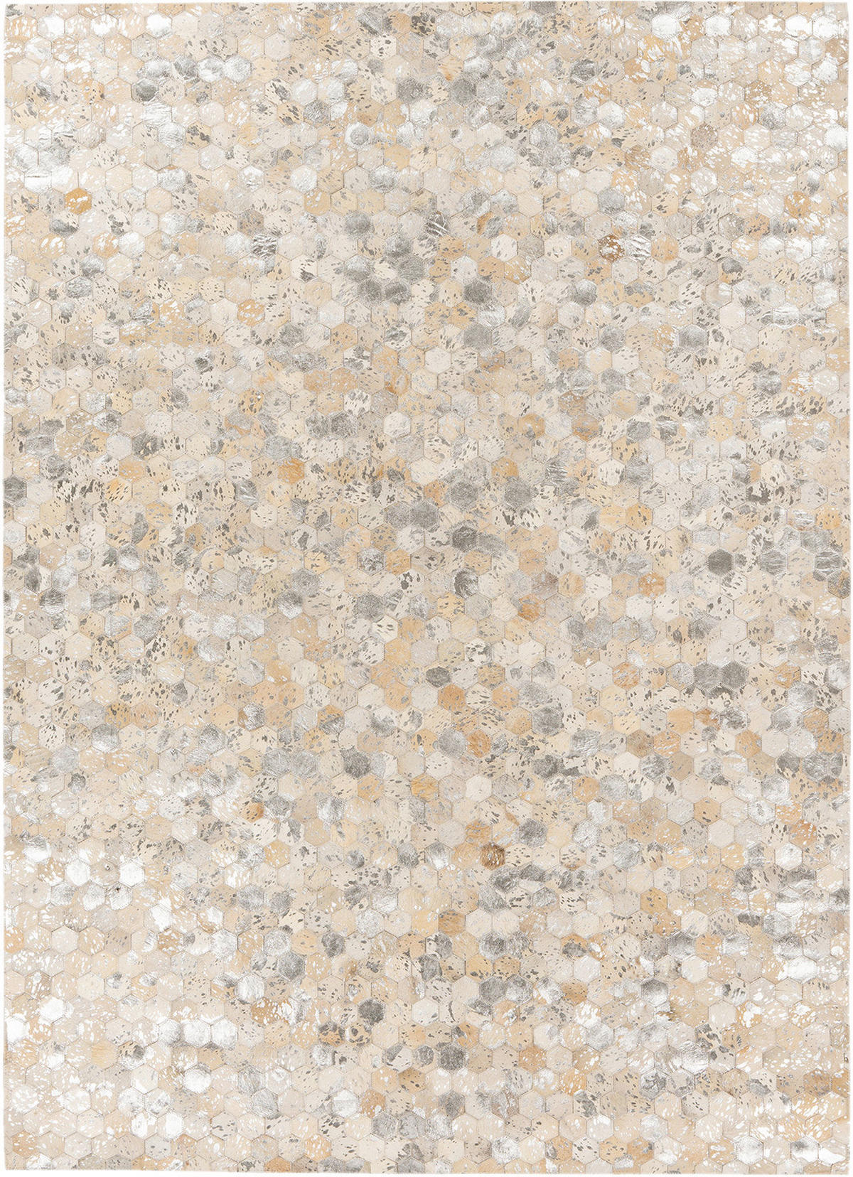 Padiro Flachflorteppich Lavin 1025 silber B/H/L: ca. 80x0,8x150 cm Lavin 1025 - silber (150,00/80,00/0,80cm) - Padiro