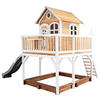AXI Spielhaus Liam braun B/H/L: ca. 377x291x255 cm Liam - braun/weiß (255,00/377,00/291,00cm) - AXI