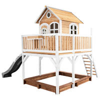 AXI Spielhaus Liam braun B/H/L: ca. 377x291x255 cm Liam - braun/weiß (255,00/377,00/291,00cm) - AXI