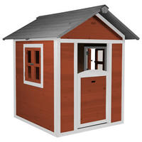 AXI Spielhaus Lodge rot B/H/L: ca. 111x133x135 cm Lodge - weiß/rot (135,00/111,00/133,00cm) - AXI