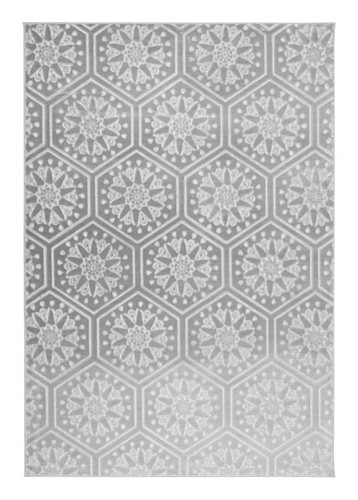 360Living Teppich Monroe grau B/L: ca. 80x150 cm Monroe - blau/grau (80,00/150,00cm) - 360Living