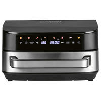 GOURMETmaxx Heißluftfritteuse Heißluftfritteuse - schwarz/silber (32,50/41,00/24,00cm) - GOURMETmaxx
