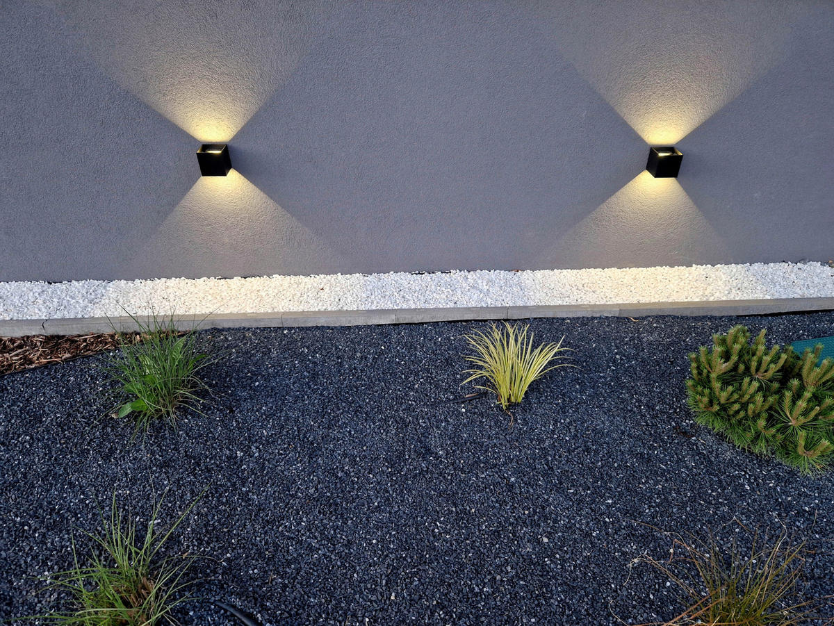 Näve Leuchten LED-Wandleuchte schwarz Metall B/H/T: ca. 10x8x10 cm CUBE - schwarz (10,00/8,00/10,00cm) - Näve Leuchten