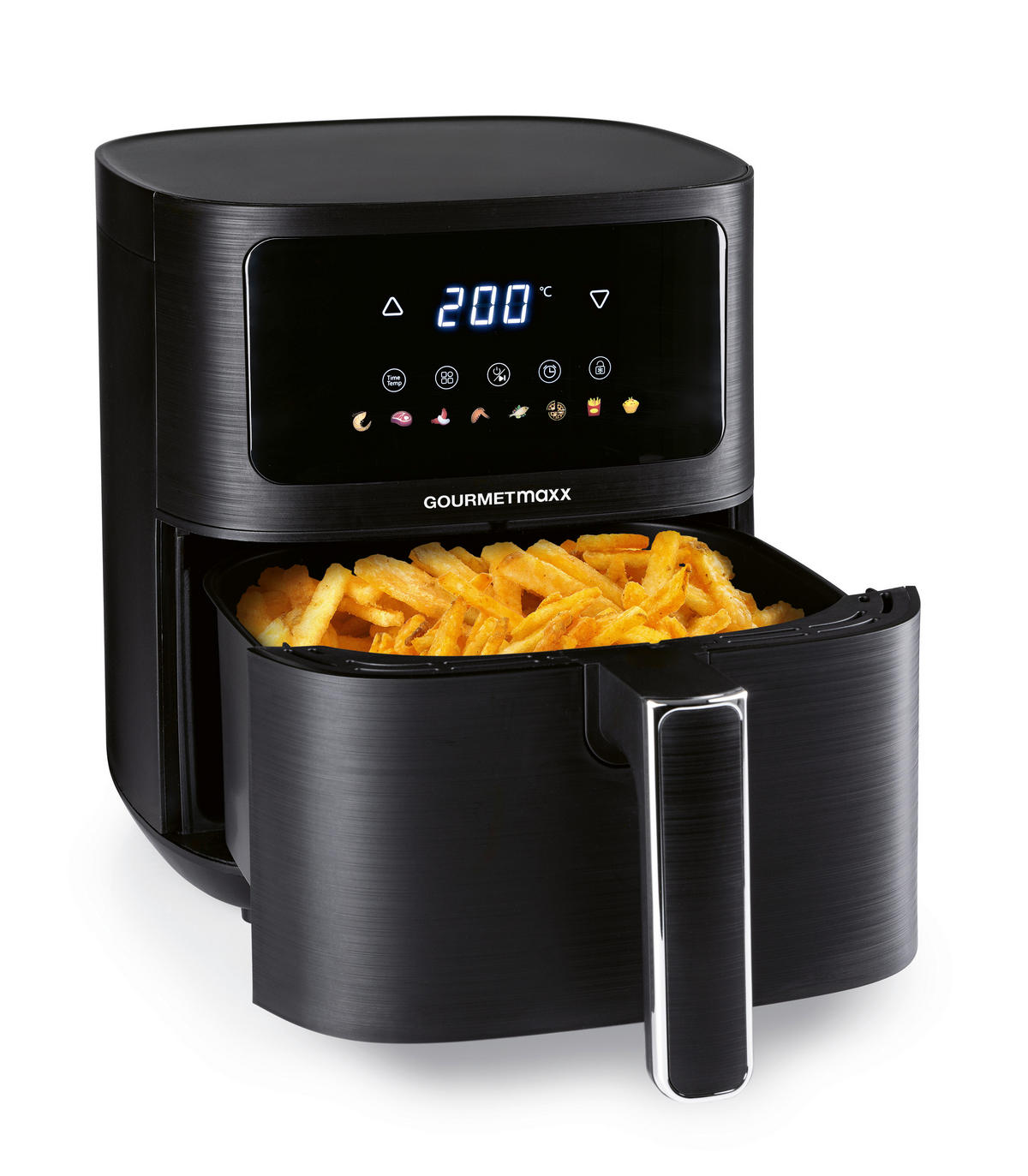 GOURMETmaxx Heißluftfritteuse Heißluftfritteuse - schwarz (36,00/26,00/29,50cm) - GOURMETmaxx