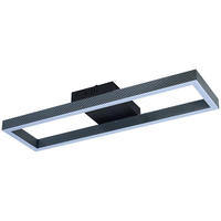 Deckenleuchte schwarz Metall B/H/L: ca. 20x7,5x70 cm LED-Deckenleuchte_Thore - schwarz (70,00/20,00/7,50cm)