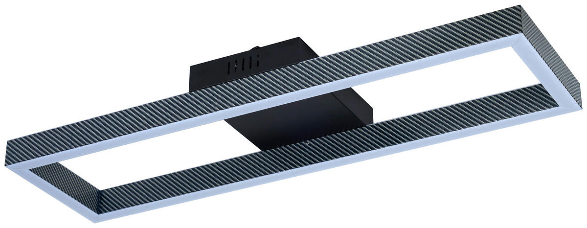 Deckenleuchte schwarz Metall B/H/L: ca. 20x7,5x70 cm LED-Deckenleuchte_Thore - schwarz (70,00/20,00/7,50cm)