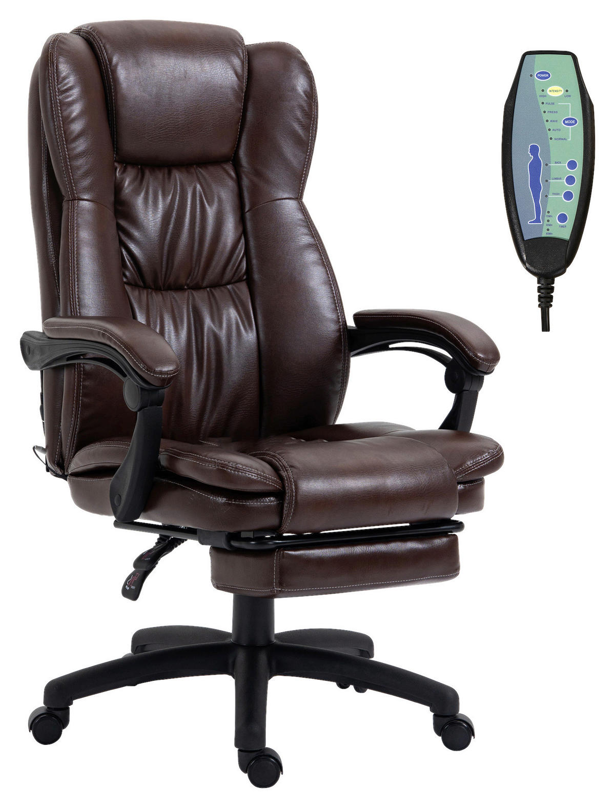 Drehstuhl 921-539V90BN braun 921-539V90BN - braun (68,50/113,00/68,50cm) - Vinsetto