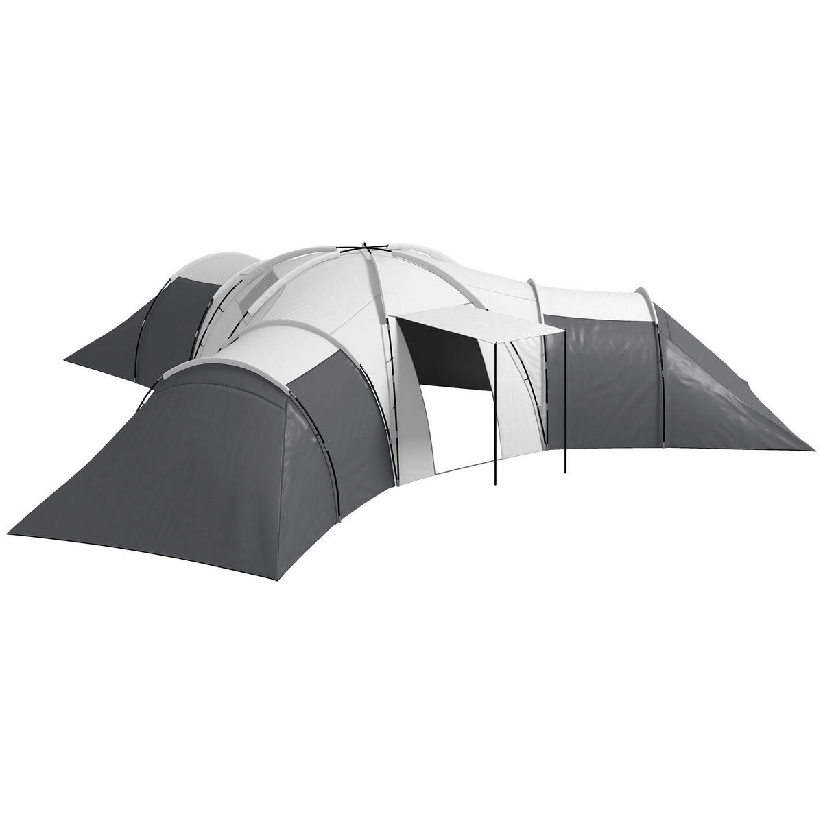 Outsunny Campingzelt B/H/L: ca. 615x225x615 cm Campingzelt - grau (615,00/615,00/225,00cm) - Outsunny