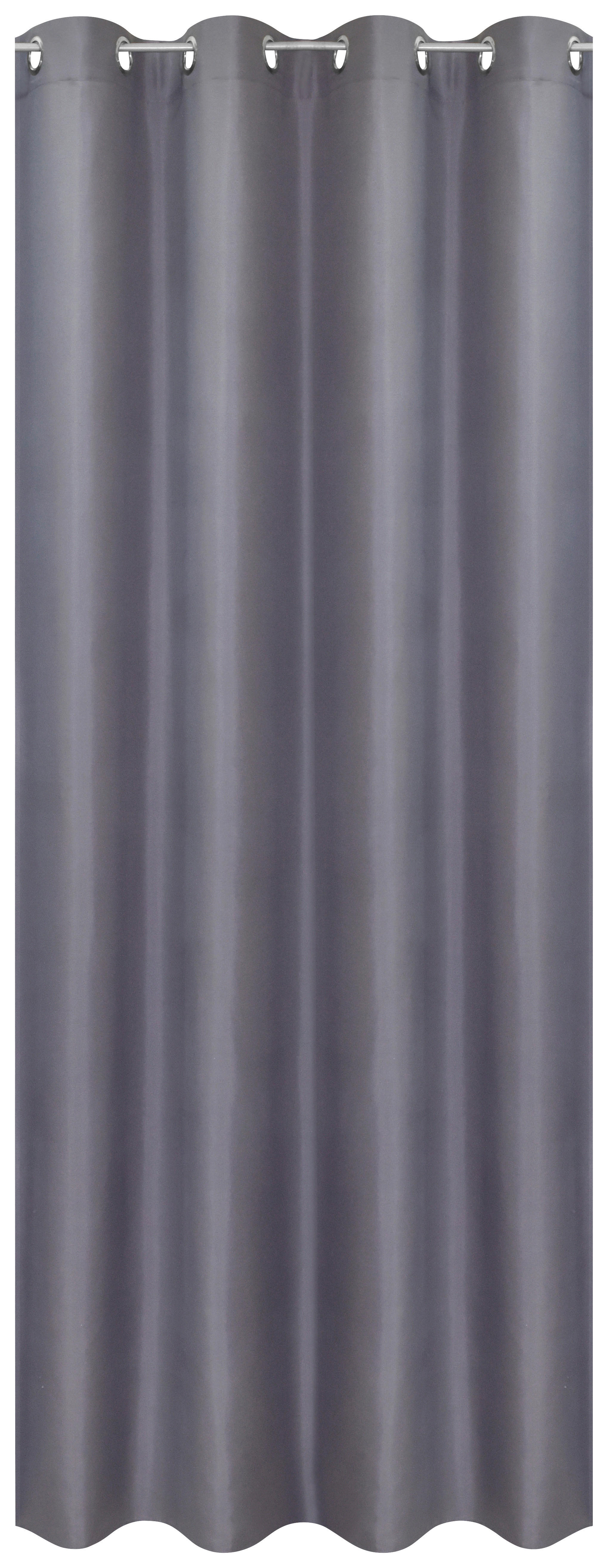 Thumbnail - POCOline Ösenvorhang Barnaby grau B/L: ca. 140x235 cm