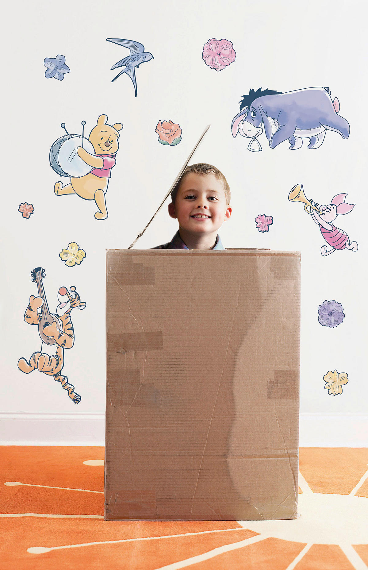Komar Wandtattoo Winnie the Pooh Rock a bye  Winnie the Pooh Rock a bye B/L: ca. 50x70 cm Winnie the Pooh Rock a bye - (50,00/70,00cm) - Komar