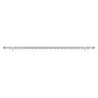 Gardinenstange Kegel Chrom Metall D: ca. 2 cm ausziehbar von ca. 130 bis 240 cm 1.0 Läufe Kegel - Chrom (2,00cm) - LICHTBLICK