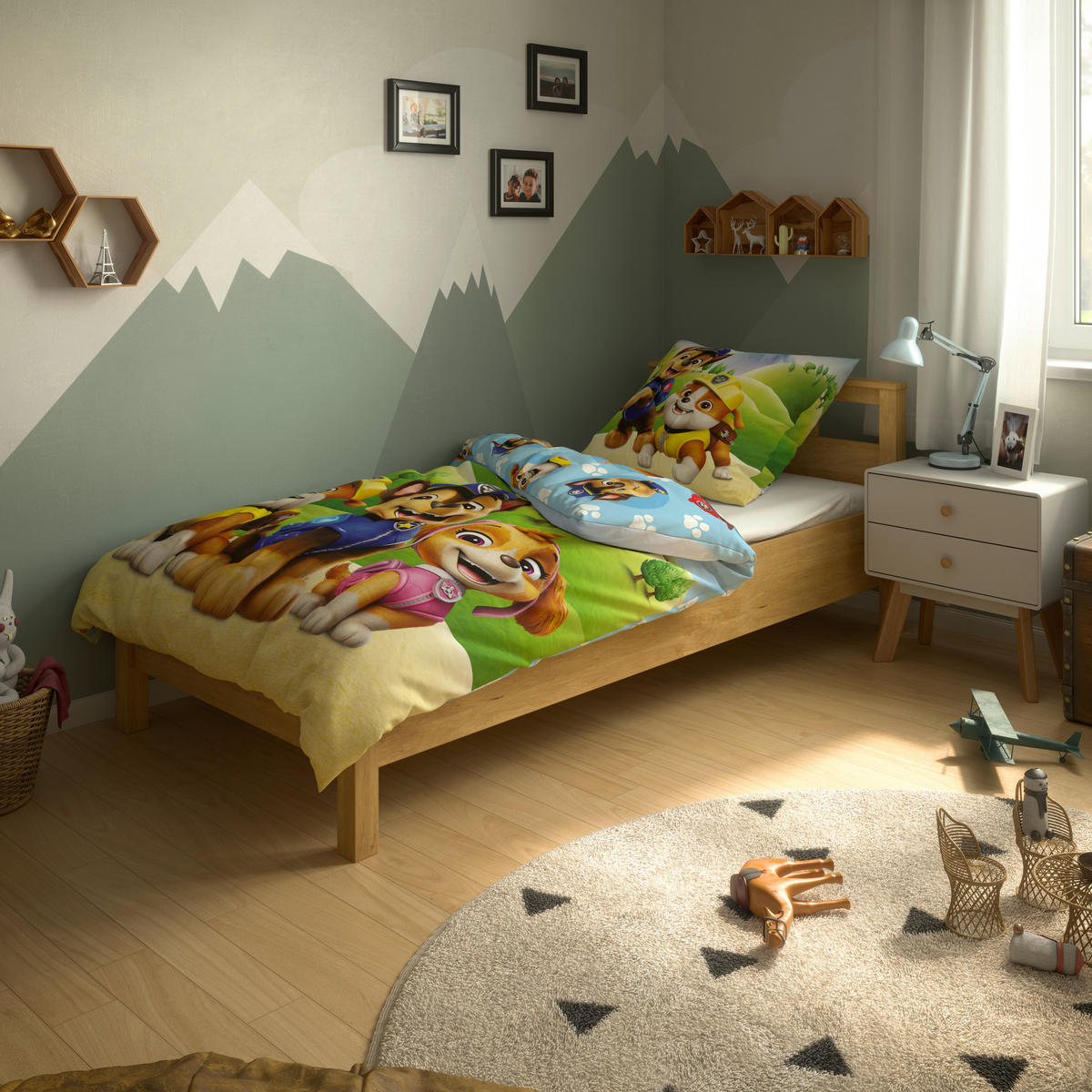 Microfaser Bettwäsche Bettwäsche_Microfaser_Paw_Patrol - bunt (135,00/200,00cm) - Paw Patrol