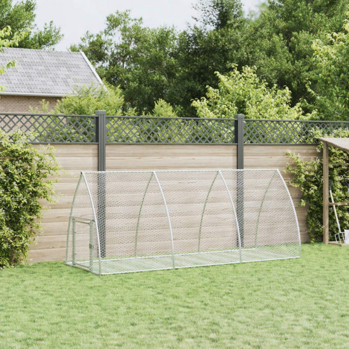 vidaXL Hasenstall Hasenstall - silber (105,00cm) - vidaXL