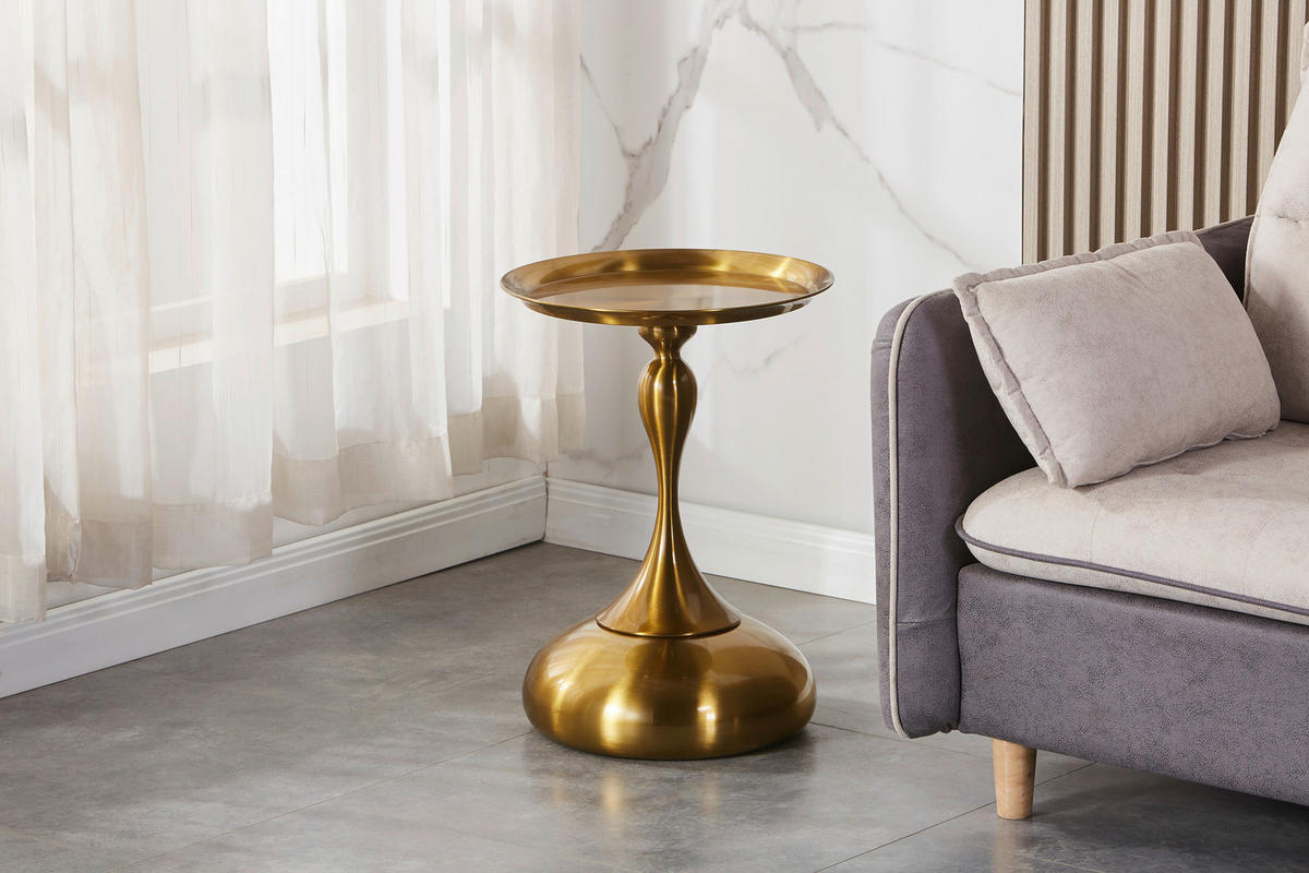 Beistelltisch Tavolino H/D: ca. 54x39 cm Tavolino - gold (39,00/54,00cm)