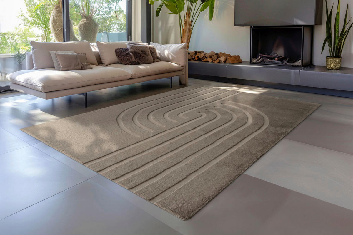 Obsession Teppich Zen Deluxe taupe B/H/L: ca. 160x16x230 cm Zen Deluxe - taupe (230,00/160,00/16,00cm) - Obsession