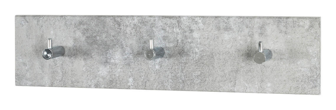 Garderobenleiste  Beton Optik B/H/T: ca. 34x8x5 cm Eddy_3_Garderobenleiste 42676 - (34,00/8,00/5,00cm)