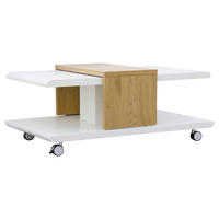 Couchtisch Joliet weiß Eiche Wild Nachbildung B/H/T: ca. 110x45x66 cm Joliet - Eiche/weiß (110,00/45,00/66,00cm) - Inter Link