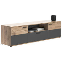 TV-Lowboard Mason Nox Oak Nachbildung dunkelgrau B/H/T: ca. 194x53x47 cm Mason - dunkelgrau (194,00/53,00/47,00cm)