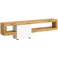 Lowboard Samba weiß Eiche Wotan Nachbildung B/H/T: ca. 190x51x30 cm Samba - Eiche/weiß (190,00/51,00/30,00cm) - xonox.home