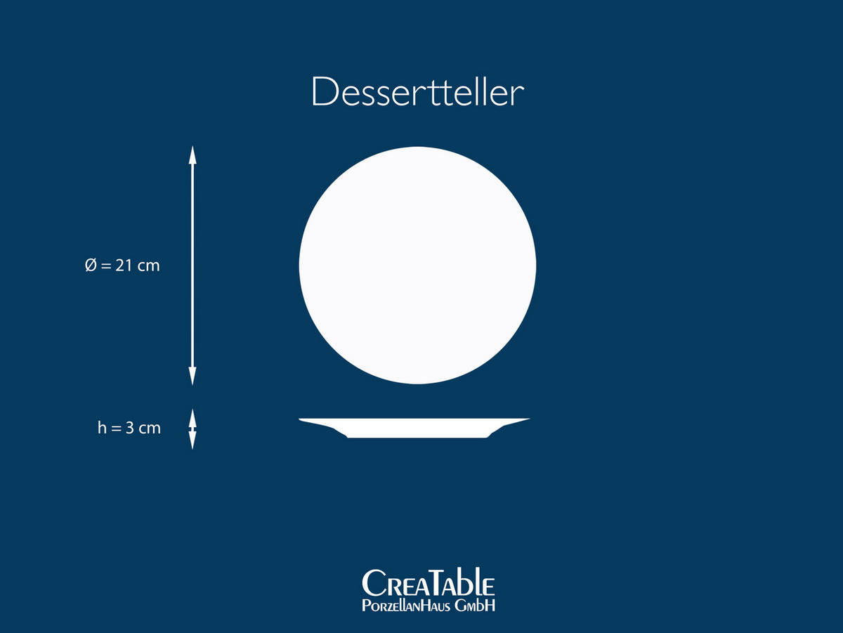 CreaTable Dessertteller NATURE COLLECTION rosa Steinzeug D: ca. 21 cm NATURE COLLECTION - rosa (21,00cm) - CreaTable