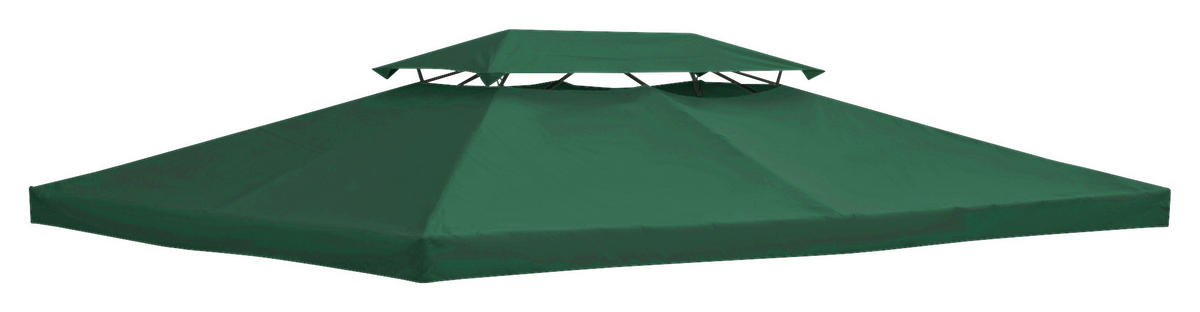Outsunny Ersatzdach für Pavillon Ersatzdach_für_Pavillon - grün (300,00/400,00/20,00cm) - Outsunny