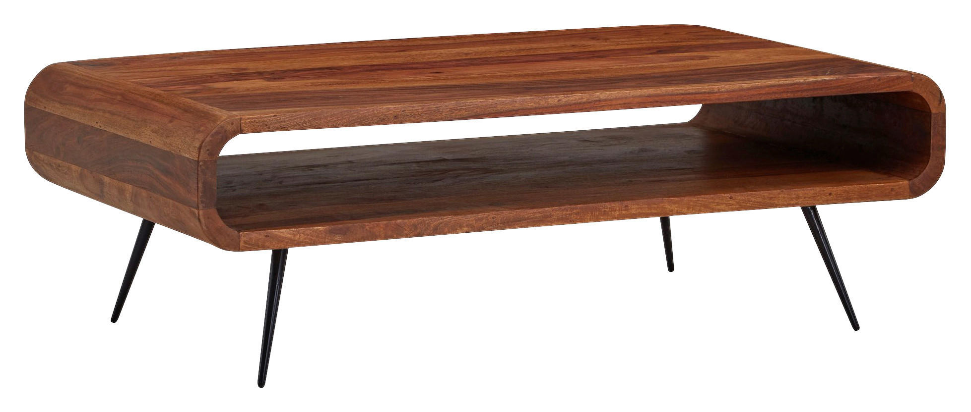 Couchtisch braun B/H/T: ca. 55x30x90 cm Couchtisch - braun (55,00/30,00/90,00cm) - Wohnling