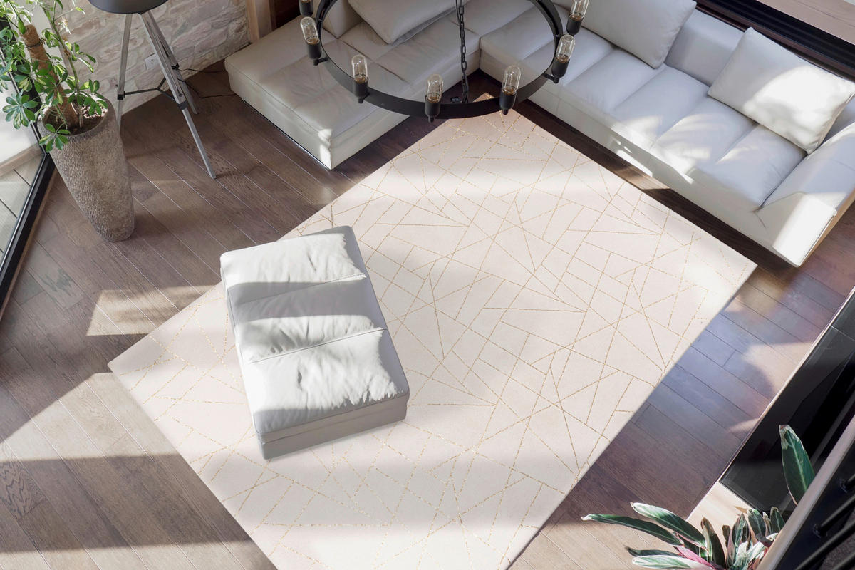 360Living Teppich Bijou creme B/L: ca. 160x230 cm Bijou - gold/creme (160,00/230,00cm) - 360Living